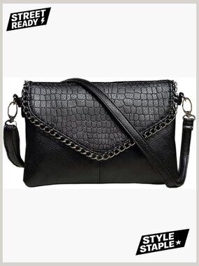 Small Shoulder Bag Handbag Clutch Purse Evening Party Faux Leather